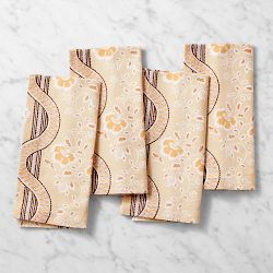Sanderson x Williams Sonoma Aubrey Napkins, Set of 4, Neutral