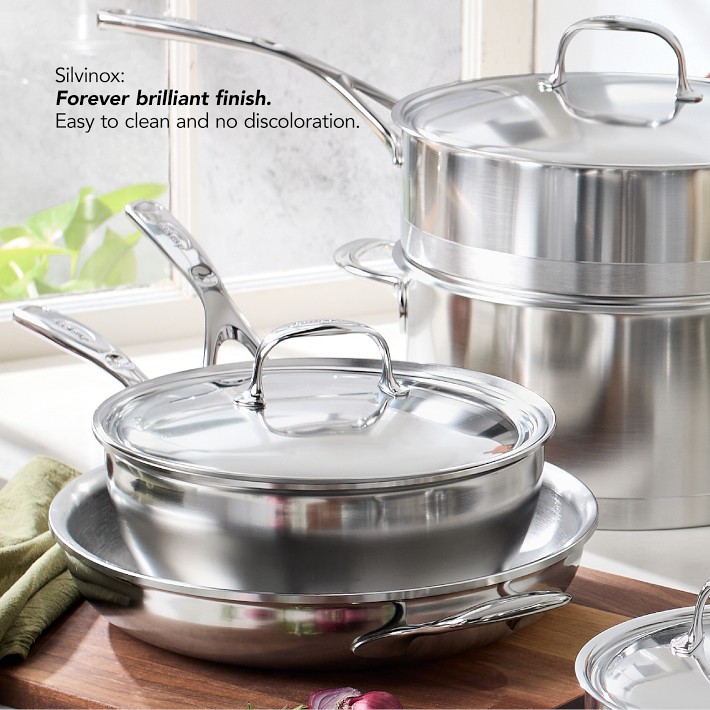 Demeyere Atlantis Stainless-Steel Curved Sauté Pans | Williams Sonoma