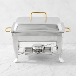 Williams Sonoma Stainless-Steel Rectangle Chafing Dish, 7.4-Qt