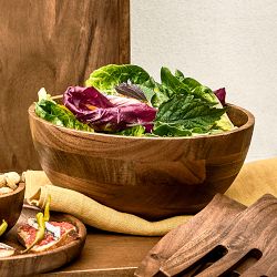 Acacia Salad Bowl and Salad Hands