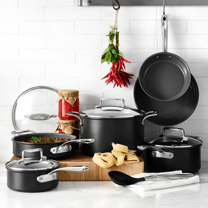 All-Clad NS Pro Ceramic Nonstick 10-Piece Set | Williams Sonoma
