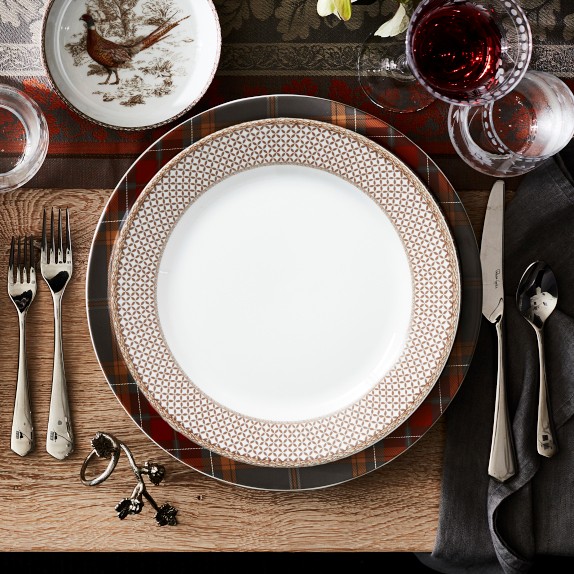 Deshoulieres Arcade Gris Dinner Plate | Williams Sonoma