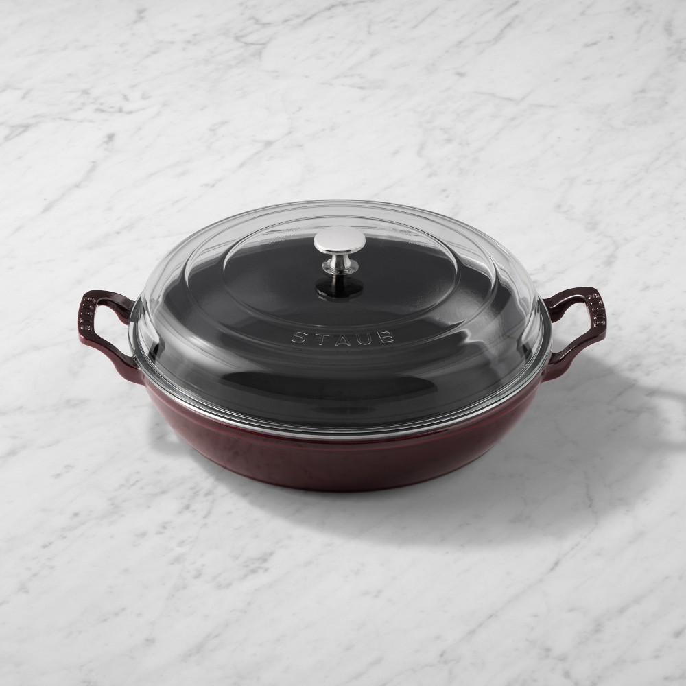 Staub Enameled Cast Iron Everything Braiser, 3.5-Qt. - 3.5-Qt., Grenadine
