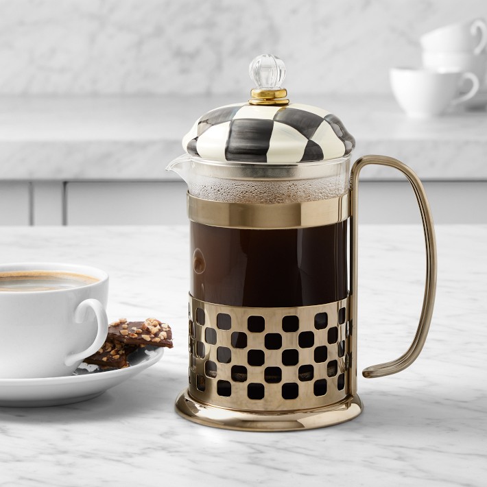 MacKenzie-Childs Courtly Check French Press | Williams Sonoma