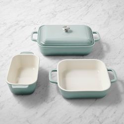 Le Creuset San Francisco Stoneware 4-Piece Set, Sea Salt