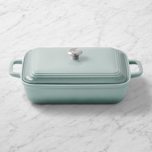 Le Creuset San Francisco Rectangular Covered Casserole, 4-Qt., Sea Salt