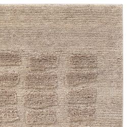 Amos Hand-Knotted Rug Swatch, 18" x 18", Natural