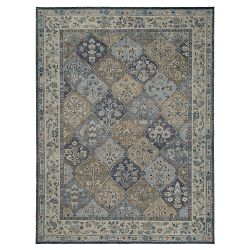 Esther Hand-Knotted Rug, 6' x 9', Blue