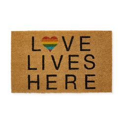 Williams Sonoma Love Lives Here Doormat, 22" x 36"