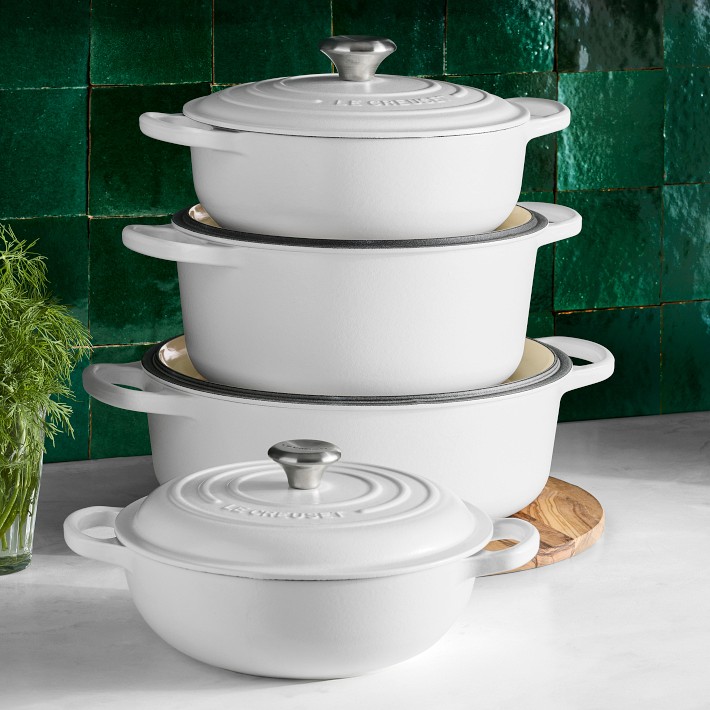 LE CREUSET ホーロー鍋 18cm ホワイト Le Creuset Enameled Cast Iron Soup Pot | Williams Sonoma