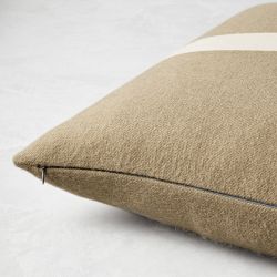 Cashmere &amp; Wool Equestrian Pillow Cover, Sand
