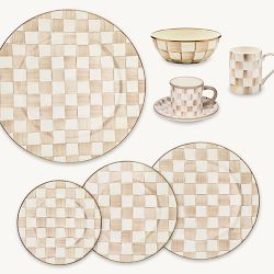 MacKenzie-Childs Mocha Check Collection