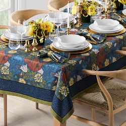 Willams Sonoma ランチョンマットセット ビンテージ Morris & Co. Compton Tablecloth 70