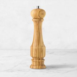 Williams Sonoma Traditional Olivewood Pepper Mill, 9"