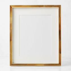 OPEN BOX: Horn and Bone Picture Frame, Light, 11" X 14"
