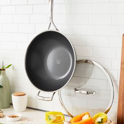 Zwilling Peak Hybrid Ceramic Nonstick Wok with Lid, 12"