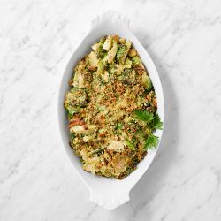 Williams Sonoma Thanksgiving Side Brussels Sprouts Gratin, Immediate Delivery