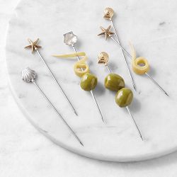 Joanna Buchanan Shell Cocktail Picks, Set of 6