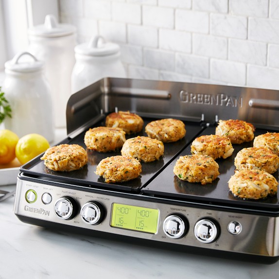 GreenPan™ Premiere Smoke-Less Grill & Griddle | Williams Sonoma