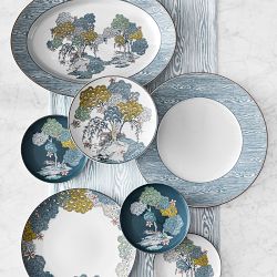 Scalamandré x Williams Sonoma Sea of Trees Salad Plates, Set of 4