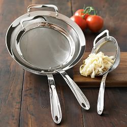 All-Clad Stainless-Steel Strainer, Set of 3