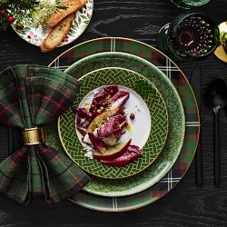Green Tartan Napkins, Set of 4