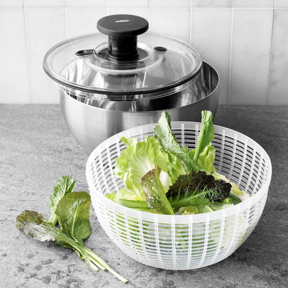 OXO Stainless-Steel Salad Spinner | Williams Sonoma