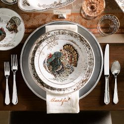 Plymouth Turkey Extra Large Dinner Plates