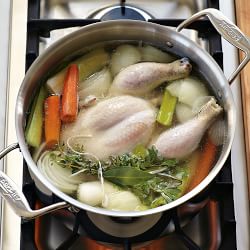 All-Clad D5® Polished Stainless-Steel Stock Pot with Immersion Blender, 8-Qt.