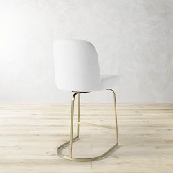 Bradley Upholstered Curved Back Swivel Counter Stool
