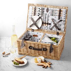 Williams Sonoma 70th Anniversary Pineapple Picnic Basket