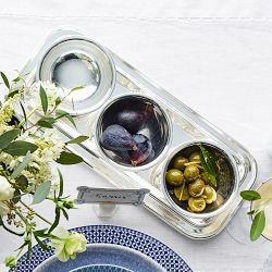 Heirloom Silver Footed Condiment Bowl