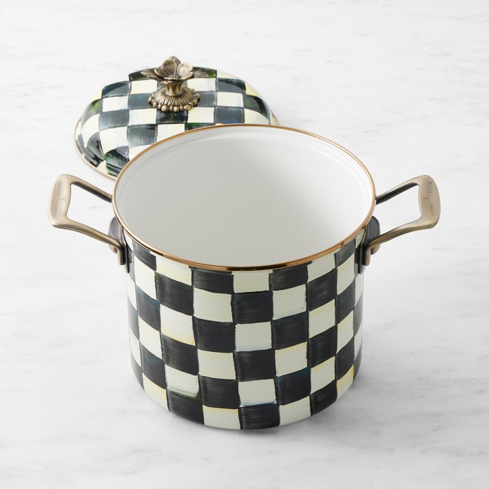 MacKenzie-Childs Courtly Check 7-Qt. Stockpot | Williams Sonoma