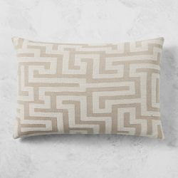 OPEN BOX: Busatti Osaka Pillow Cover, 14" x 22", White