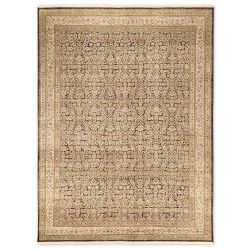 Adelaide Hand Knotted Rug, 9'x12', Brown/Green