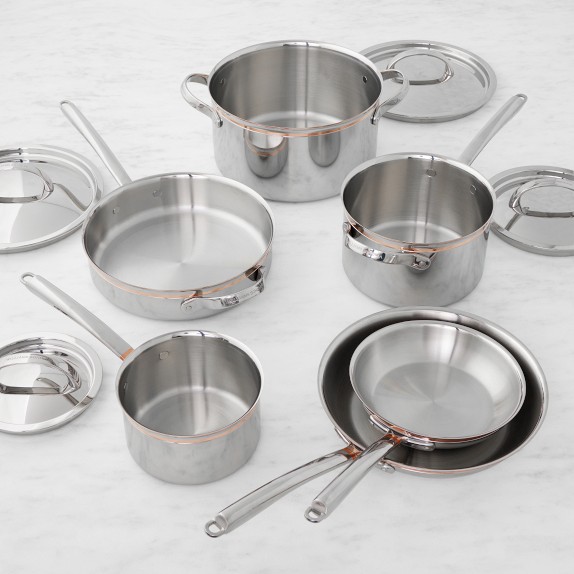 Williams Sonoma Signature Thermo-Clad™ Copper Pro Set | Williams