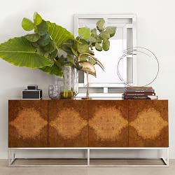 Wythe Burl Wood Double Console (72")
