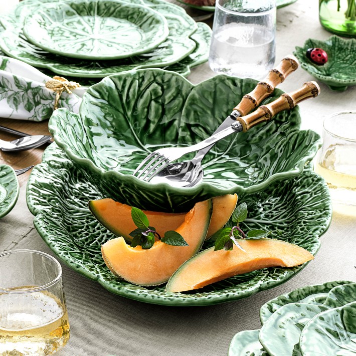 Bordallo Pinheiro Cabbage Oval Platters | Williams Sonoma
