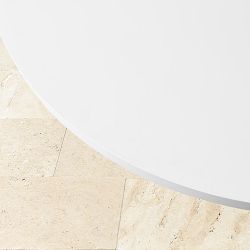 Pasadena Outdoor Fibrestone and Rope Round Dining Table (60")