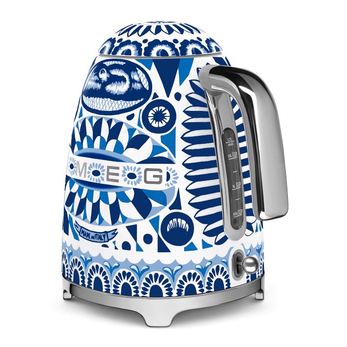 SMEG Dolce & Gabbana Kettle Blu Mediterraneo | Williams Sonoma