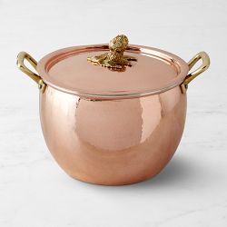 Ruffoni Historia Hammered Copper Stockpot with Artichoke Knob, 7.5-Qt.