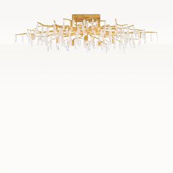 Forest Semi-Flush Mount, Light Gold