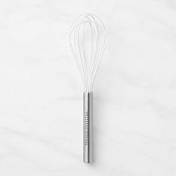 Williams Sonoma Stainless Steel Silicone Whisk, White