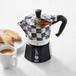 Bialetti Moka MacKenzie-Childs Stovetop Espresso Maker, 3-cup
