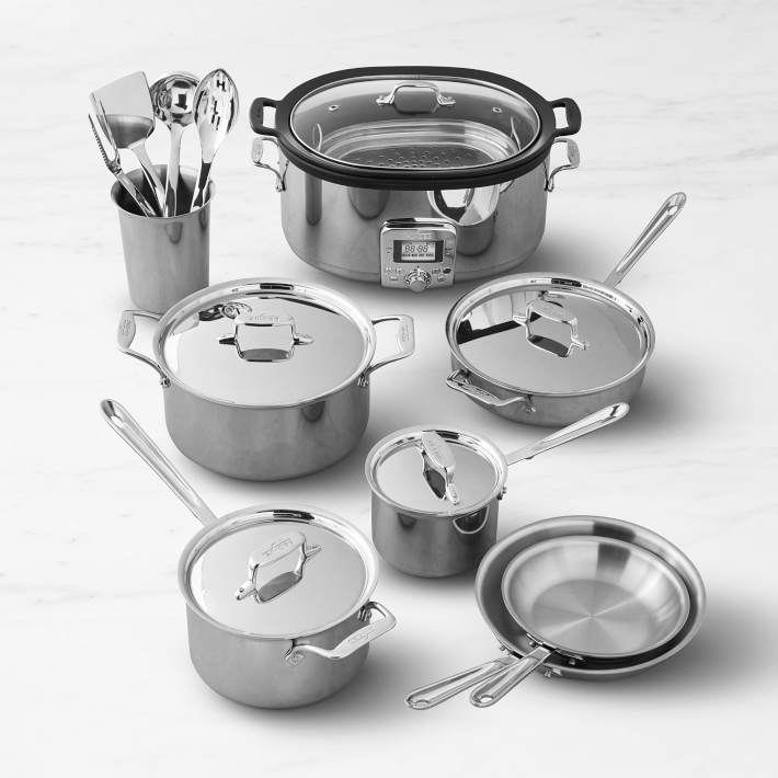 ウィリアムソヌマAll-Clad ステンレススチール 片手鍋 16cm All-Clad Stainless-Steel Ultimate 16-Piece Set | Williams Sonoma
