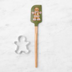 Williams Sonoma Holiday Cookie Cutter Medium Spatula, Gingerbread