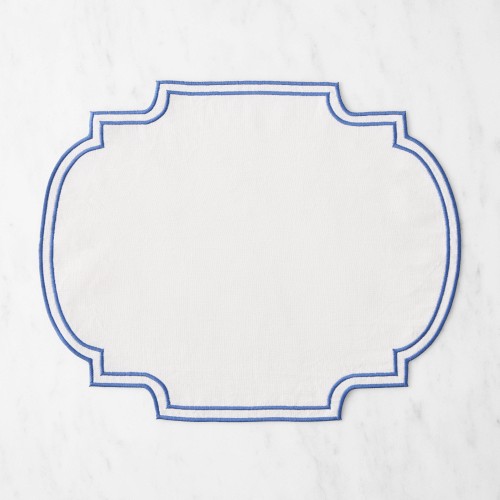 Cartouche Placemat, Blue