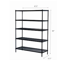 MeshWorks 5-Tier Adjustable Sheving Unit