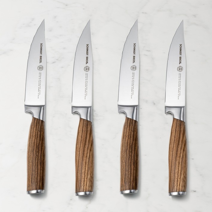【希少・ヴィンテージ】ABU アブ フライセット スウェーデン製 Schmidt Brothers Zebra Steak Knives Set of 4 | Williams Sonoma