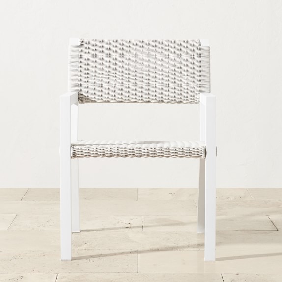 Larnaca Metal x All-Weather Weave Dining Armchair | Patio